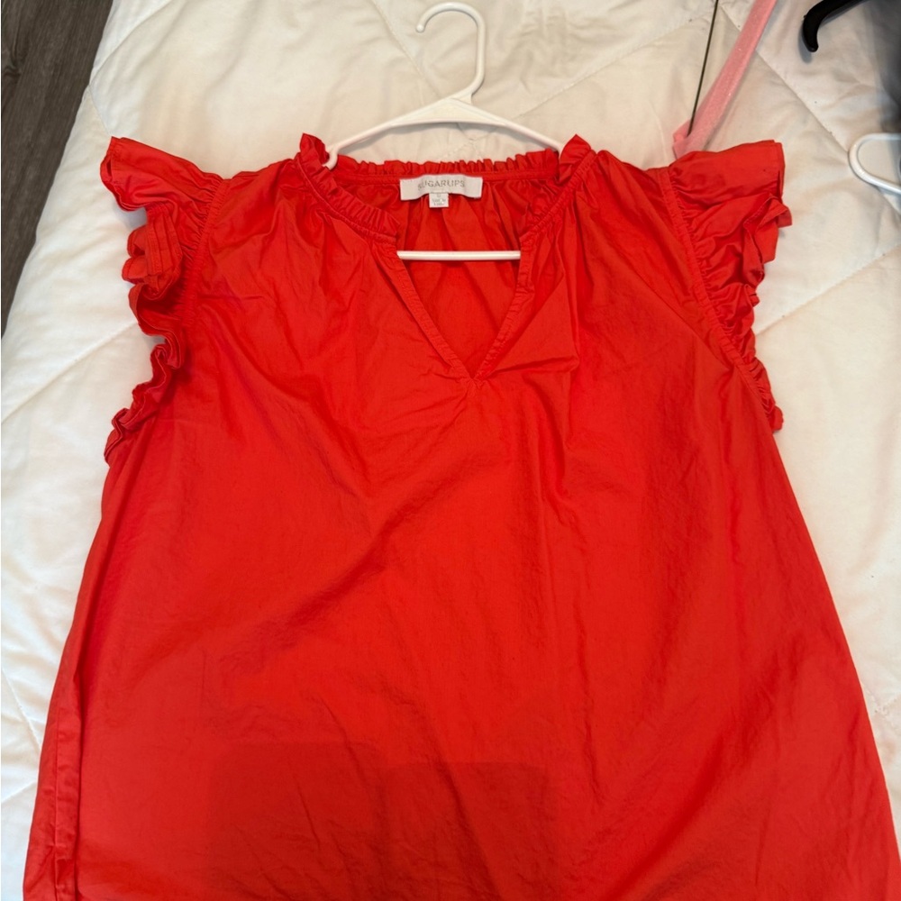 Sugarlips Scarlet Ruffle Sleeve Blouse